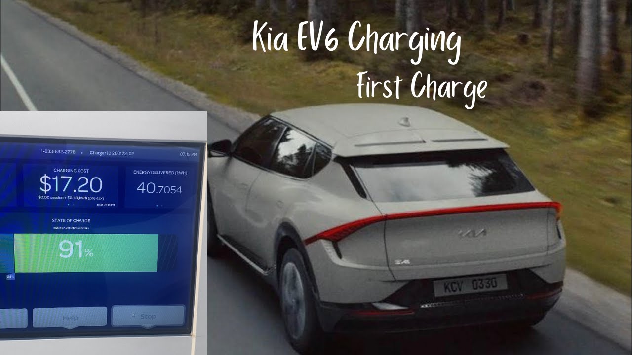 2022 Kia EV6 First Charge- Come with me to charge my electric car