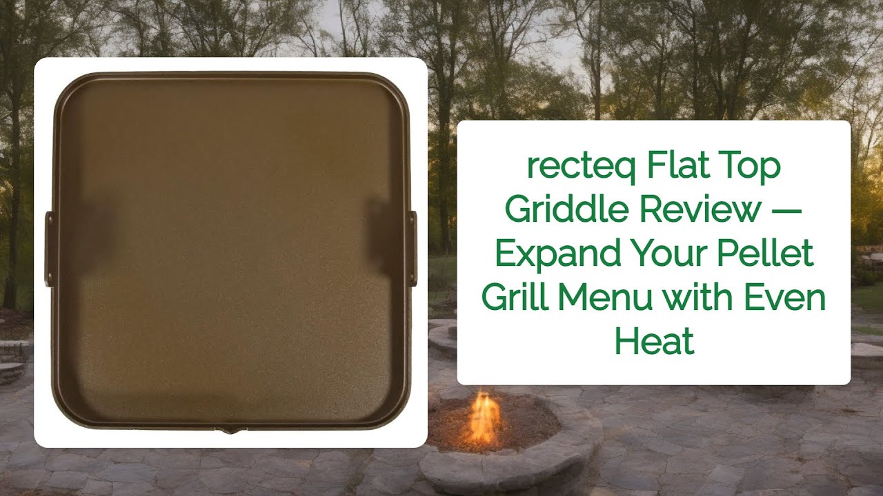 recteq Flat Top Griddle Review — Expand Your Pellet Grill Menu with Even Heat