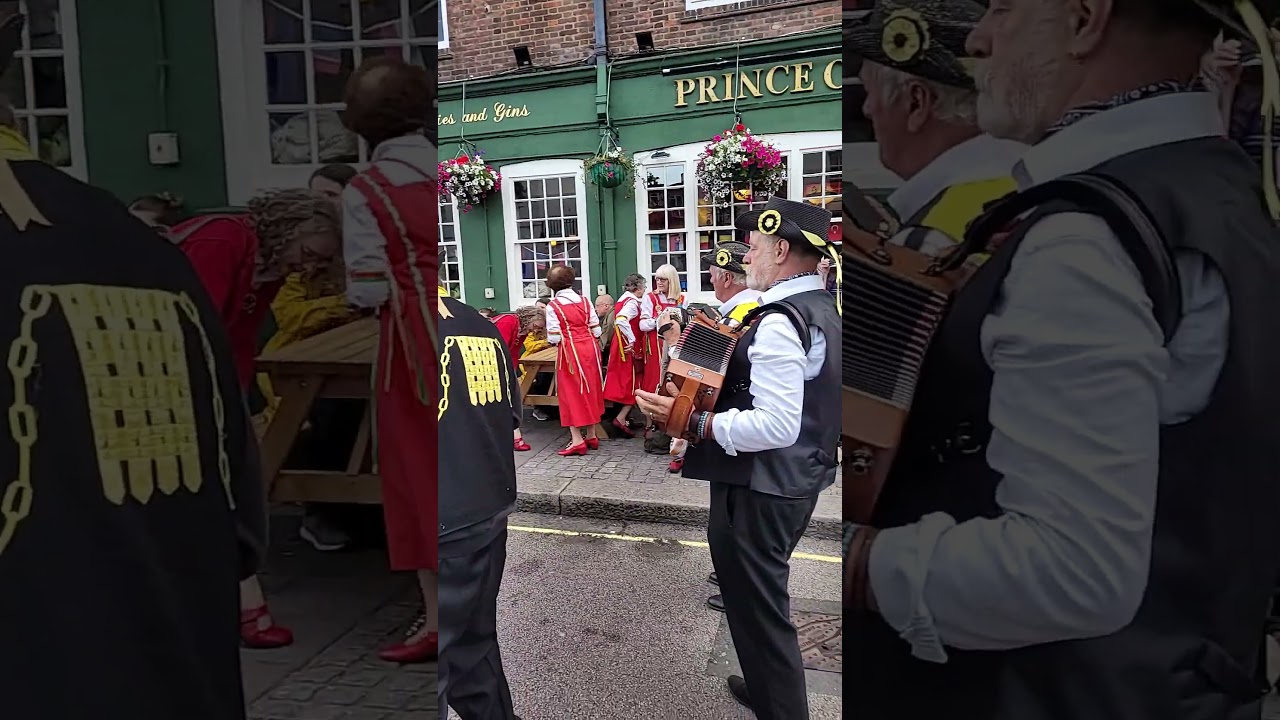 Westminster Morris Dancers Spotted Outside The Prince of Wales Pub