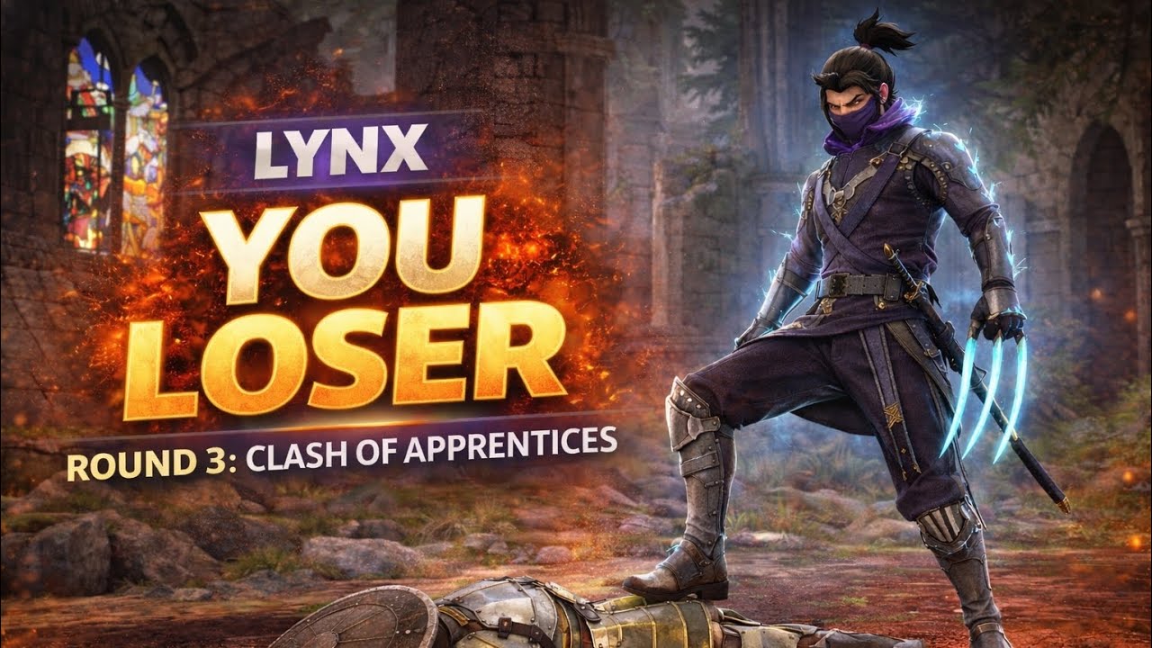 YOU LOSER 😈 Lynx COMEBACK WIN! | Round 3 Clash of Apprentices | Shadow Fight 4 Arena
