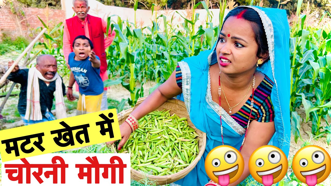 मटर खेत में चोरनी मौगी #maithili_comedy_dhorba #chunalal