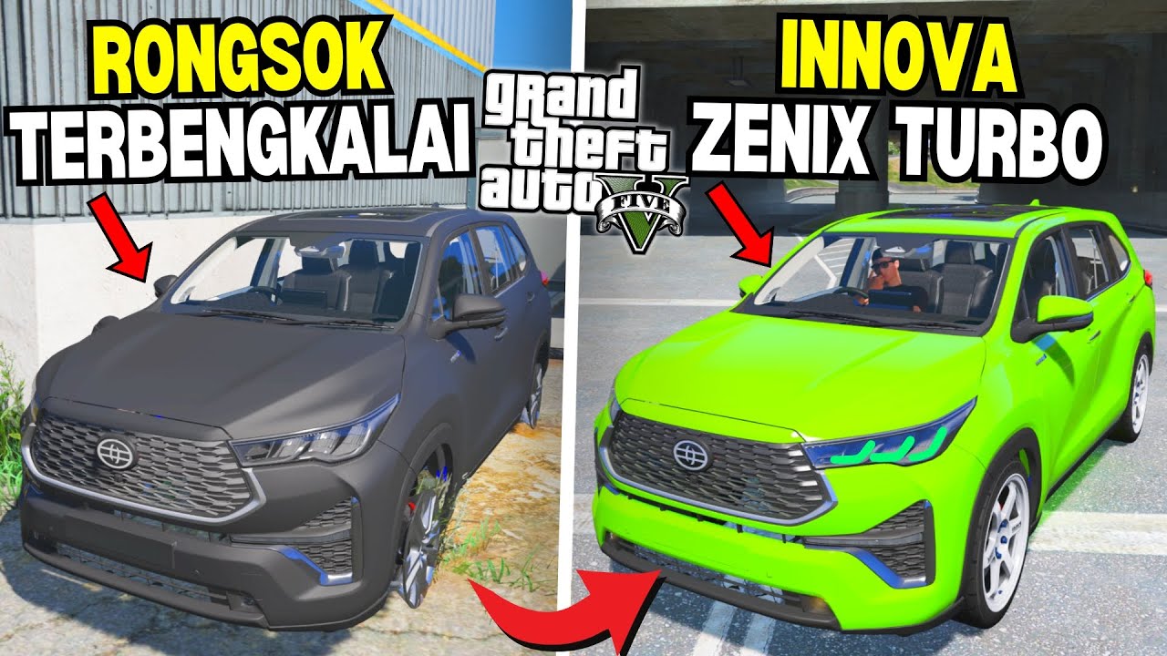 Aku Menemukan Mobil Innova Zenix Hybrid Langka Rongsok Terbengkalai di Kota - GTA 5 MOD
