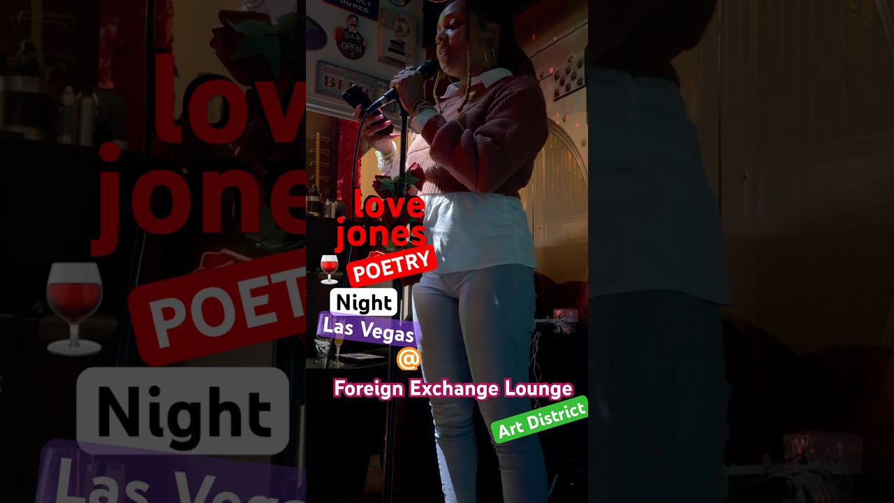 Love Jones Poetry Night 🍷 Wednesdays at the Foreign Exchange Lounge &bull; LAS VEGAS #shorts #datenight