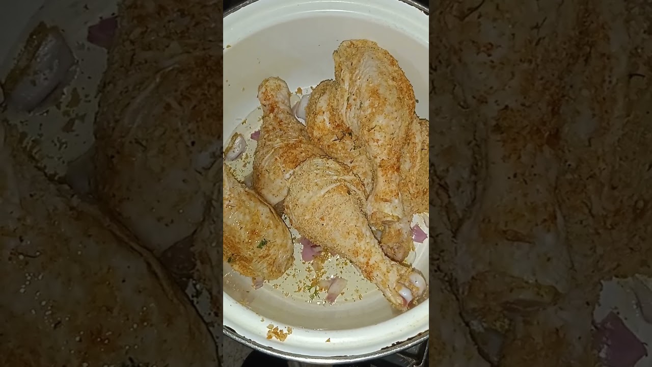 افخاد الدجاج المقلية و البنينة