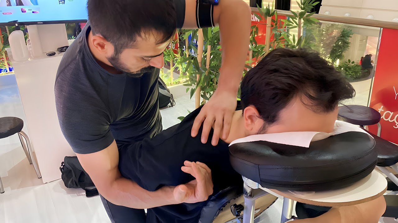ASMR MASSAGE - DEEP TISSUE (CHAIR MASSAGE)