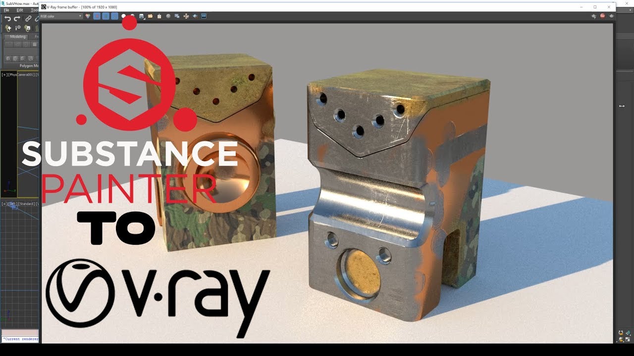 Substance Painter PBR to V-Ray 3.6 (no plugins)
