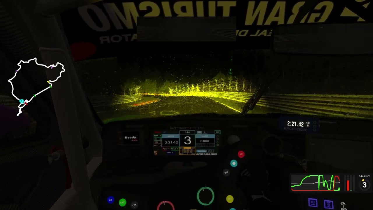 24h Nürburgring 2024 - Night Rain Onboard - #911 Grello Porsche GT3 R