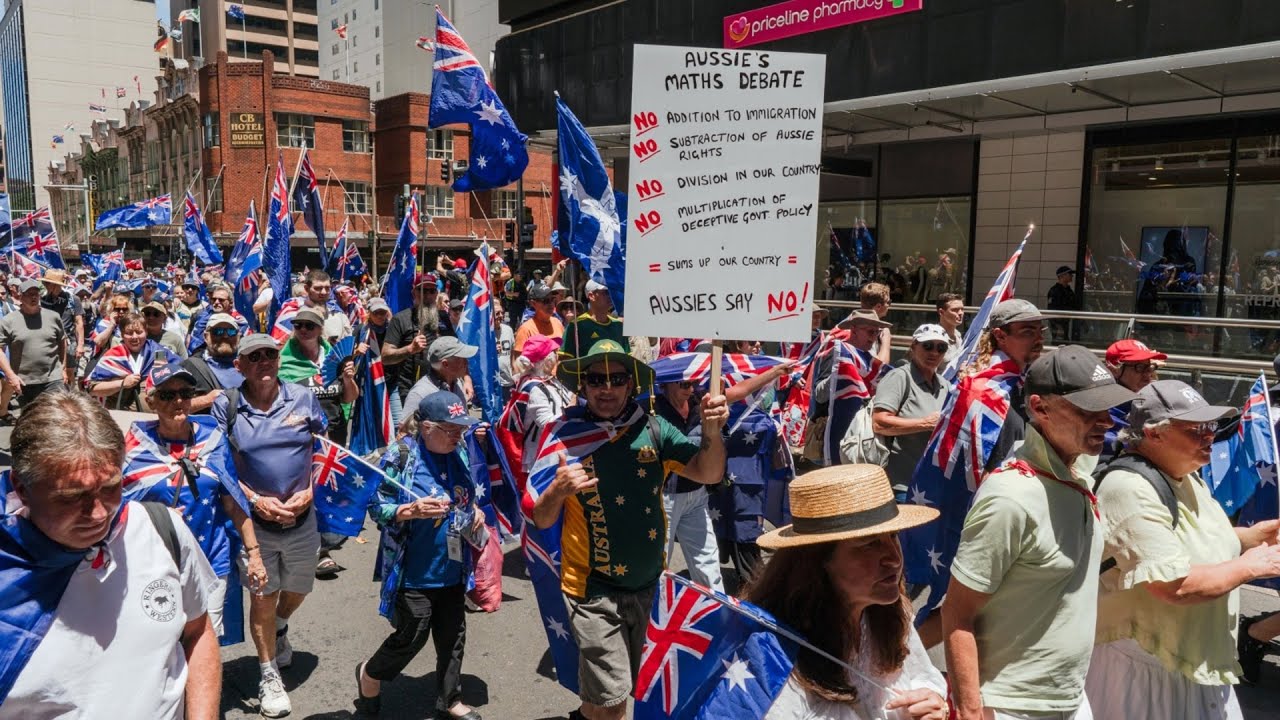 Immigration protestors gather in Sydney