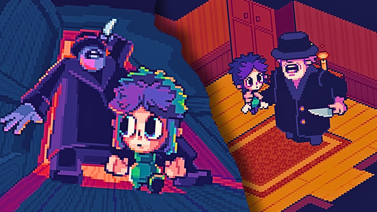 A Pixel Horror Game Where Your Daddy Eats You If You Don't Clean Your Haunted House
