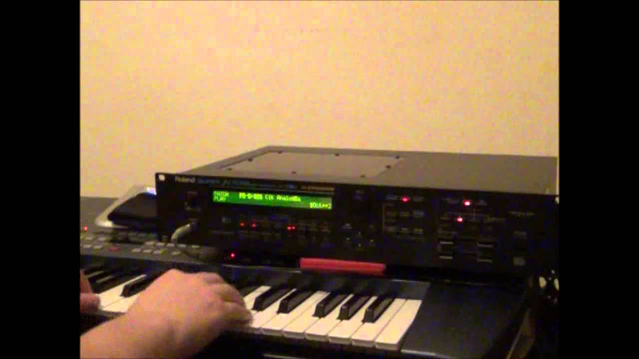 Roland JV 1080 - Preset Bank B - 26   Click Analogue Bass