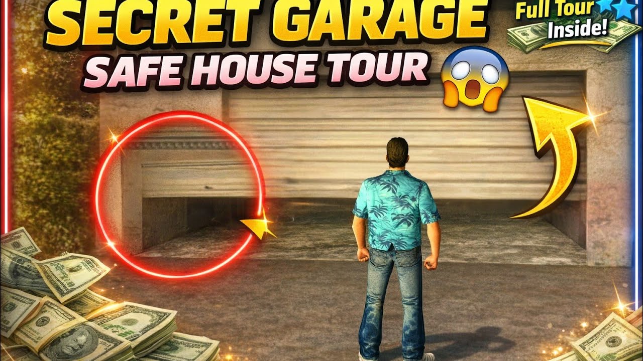GTA vice city safe house GARAGE door 🗞️ tour