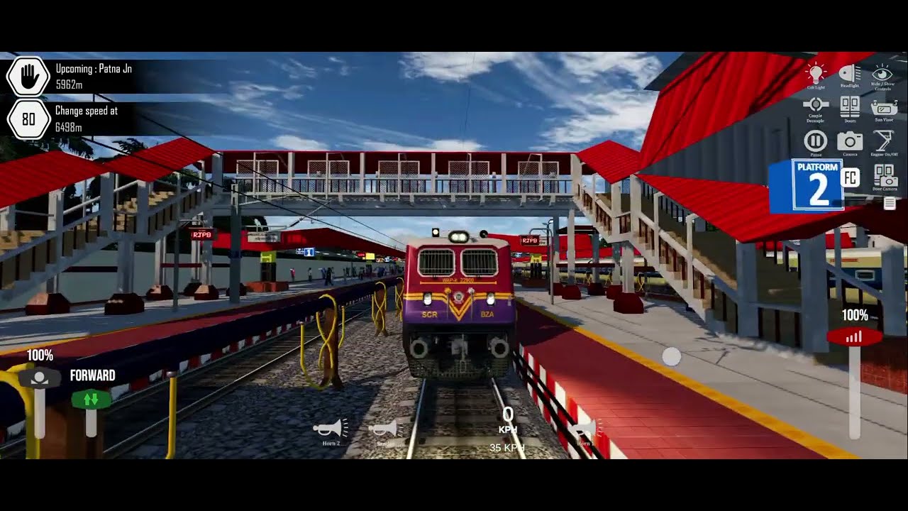 New train Railway Simulator India | 140kmph Non-Stop Train Journey Bule ICF kolkata sairang Evening 