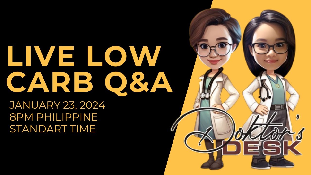 LlVE L0w Carb Q and A // January 23, 2024 at 8PM