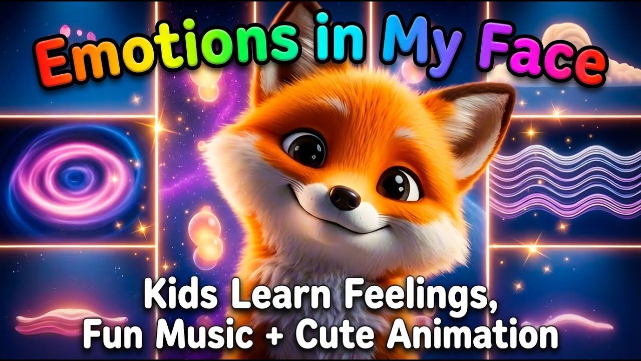 Emotions in My Face - Kids Learn Feelings - Fun Music + Cute Animation