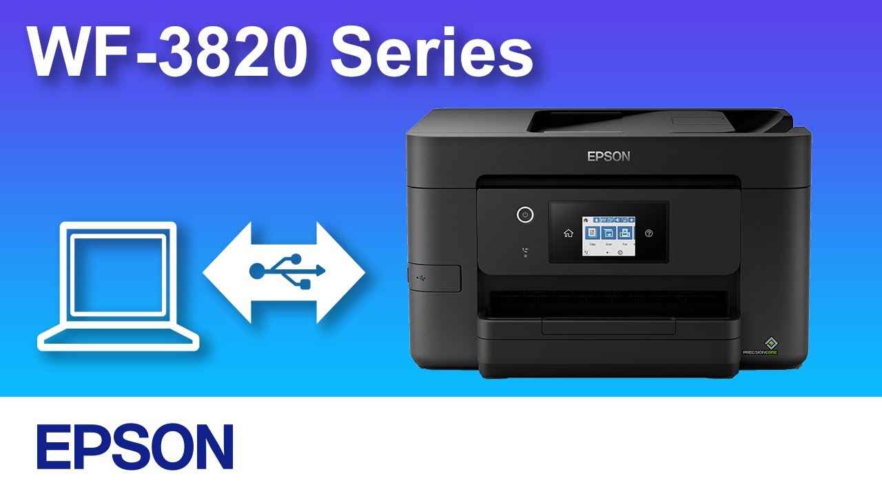 How to Connect a Printer and a Personal Computer Using USB Cable (Epson WF-3820 Series) NPD6576