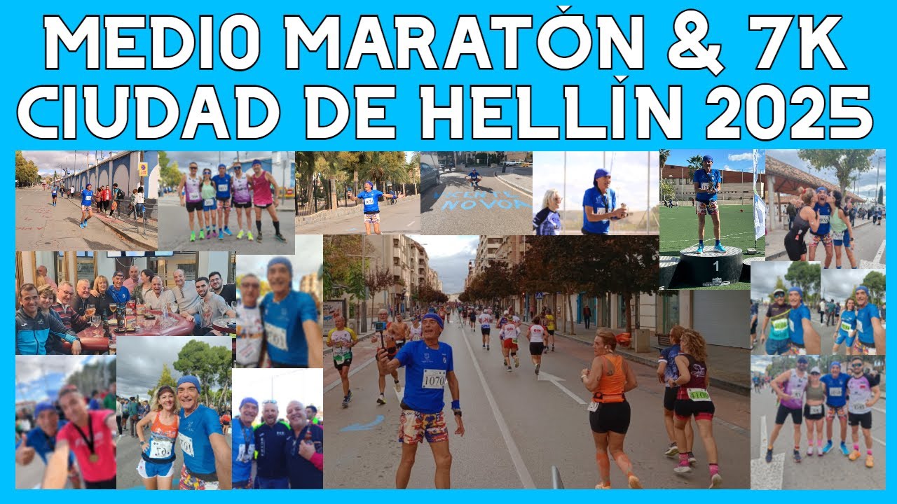 🏃🏽‍♀️🏃🏽‍♂️ 🥁 MEDIA MARATÓN & 7K CIUDAD DE HELLIN 2025  