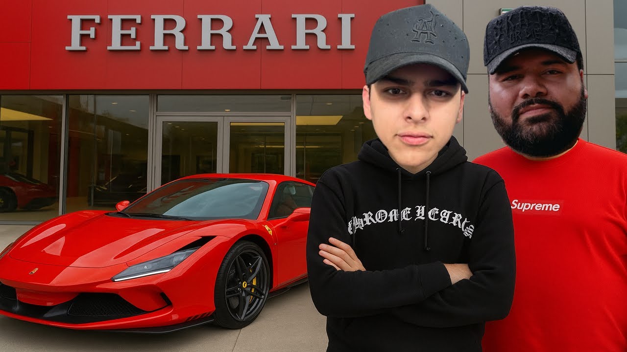 REGALÁNDOLE un FERRARI a un SEGUIDOR con EL BARBAS y WILLITO | LONCHE