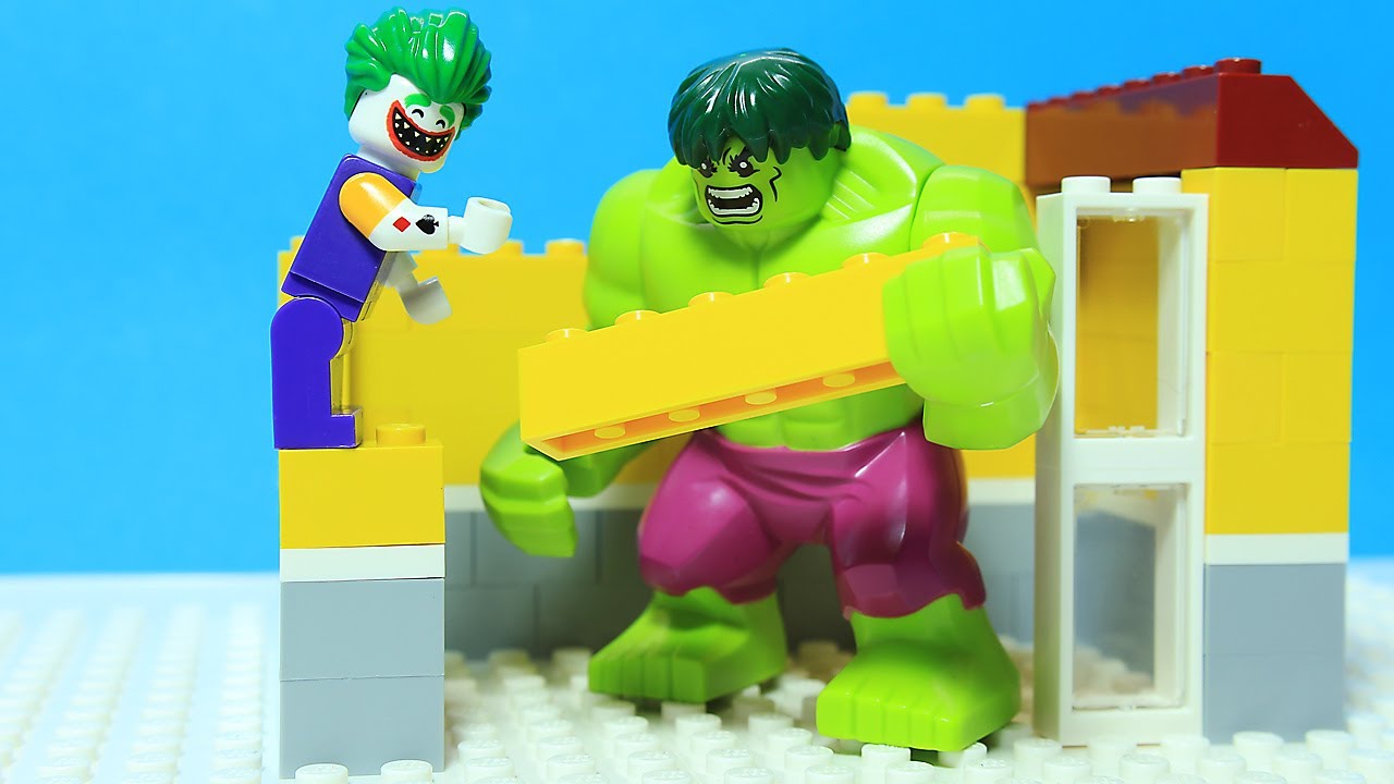 Superhero Hulk Brick Building Lego Houses Compilation Animation