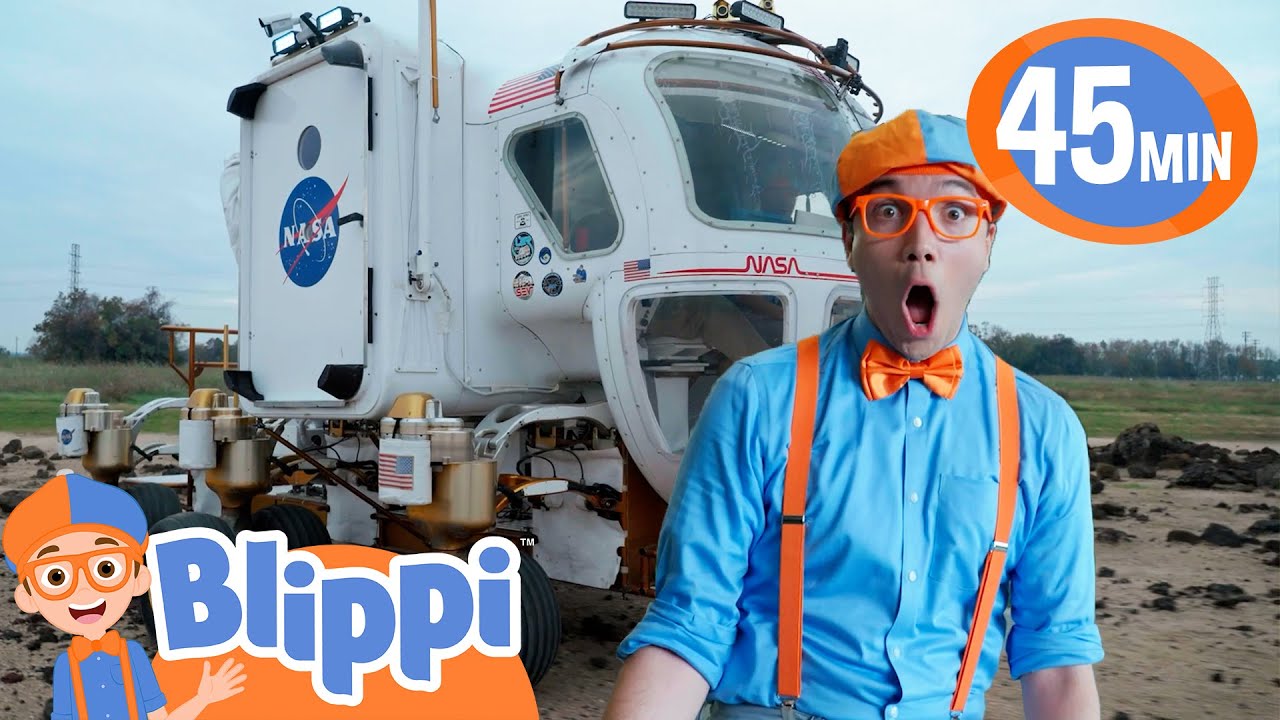Blippi Learns All About Space Vehicles! | 45 Min of Blippi Educational Videos for Kids
