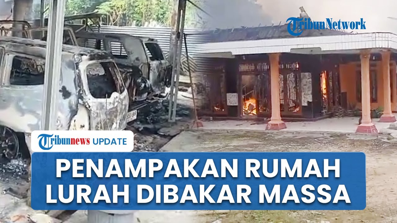 Polisi Evakuasi Anak-Istri Lurah di Lampung Tengah saat Rumah Dibakar Massa Gegara Jual Beras Bansos