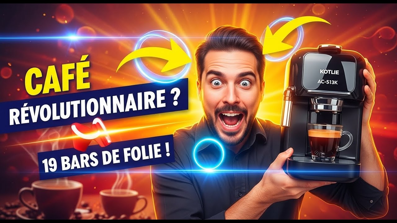 Test KOTLIE AC-513K 4 en 1 | Cafetière à Capsules Multi-Systèmes (NES, DG, ESE, Poudre) – 19 Bars