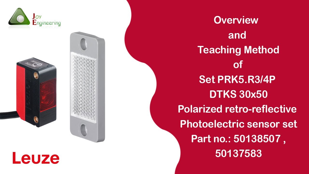 Overview & Teaching method of  PRK5.R3/4P DTKS 30x50 photoelectric sensor Partno.50138507 , 50137583