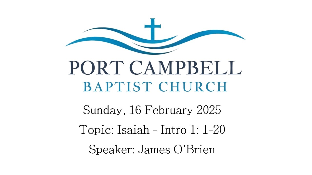 PCBC - Isaiah - Intro 1: 1-20