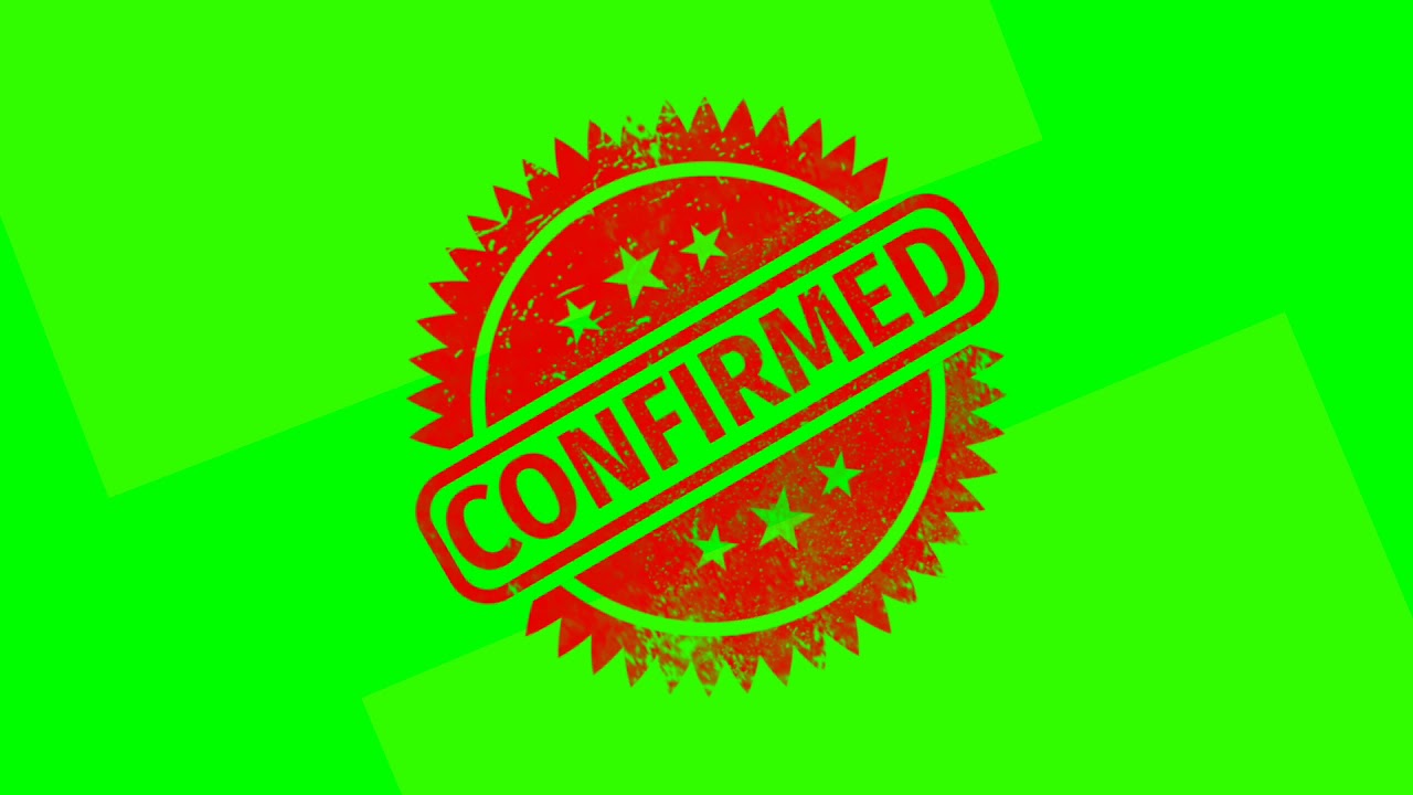 Green screen confirmed stamp effect | confirmed stamp green screen | confirmed stamps chroma key.