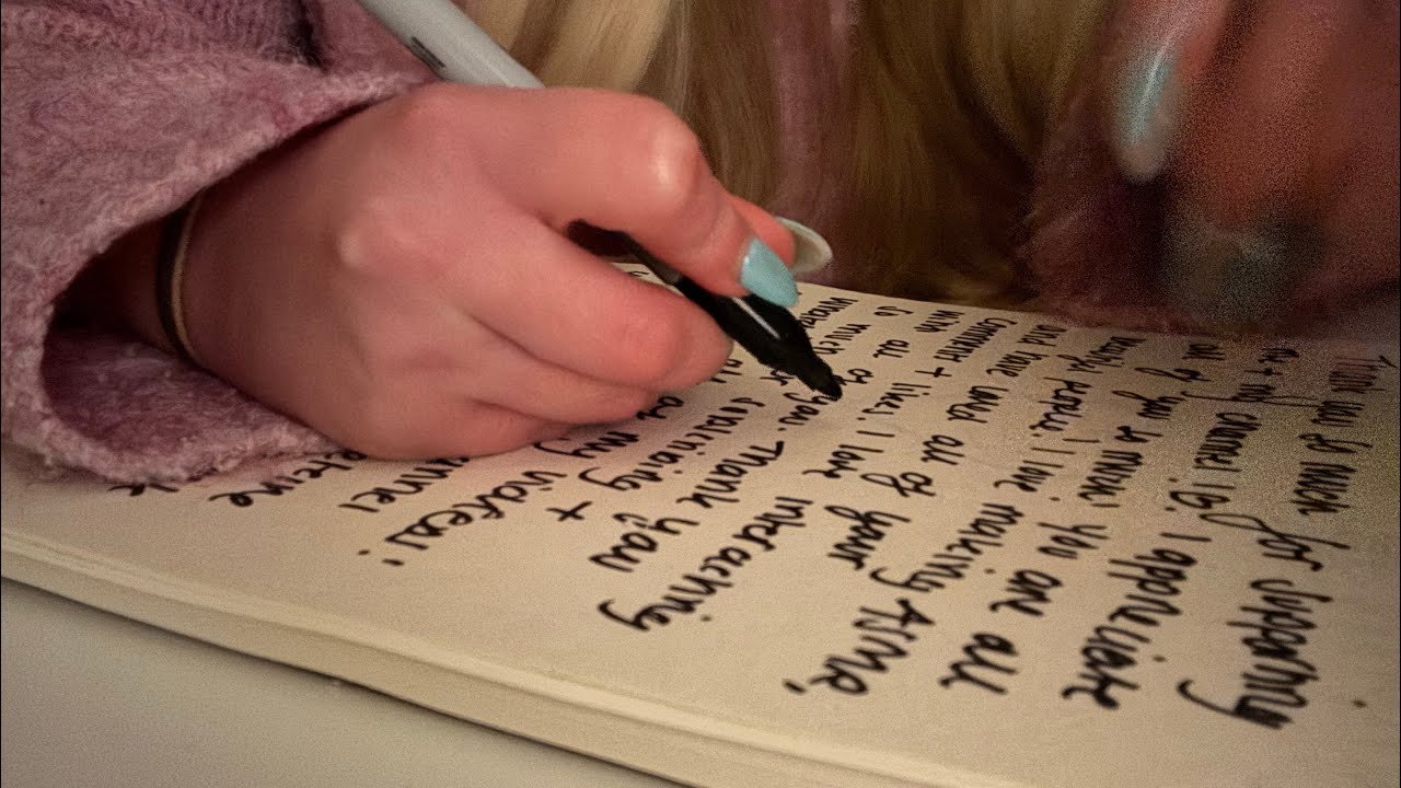ASMR writing YOU a letter ✉️ 