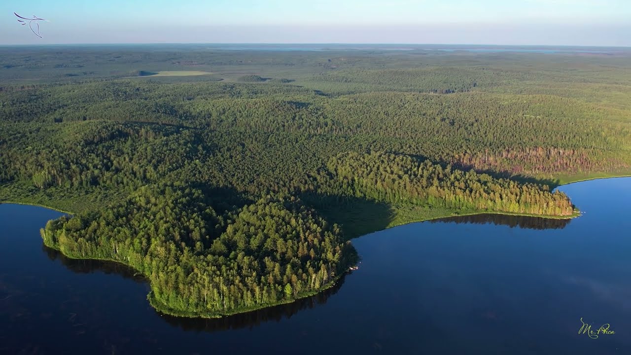 Озёра Шайтанское и Красилово. Вид с дрона.