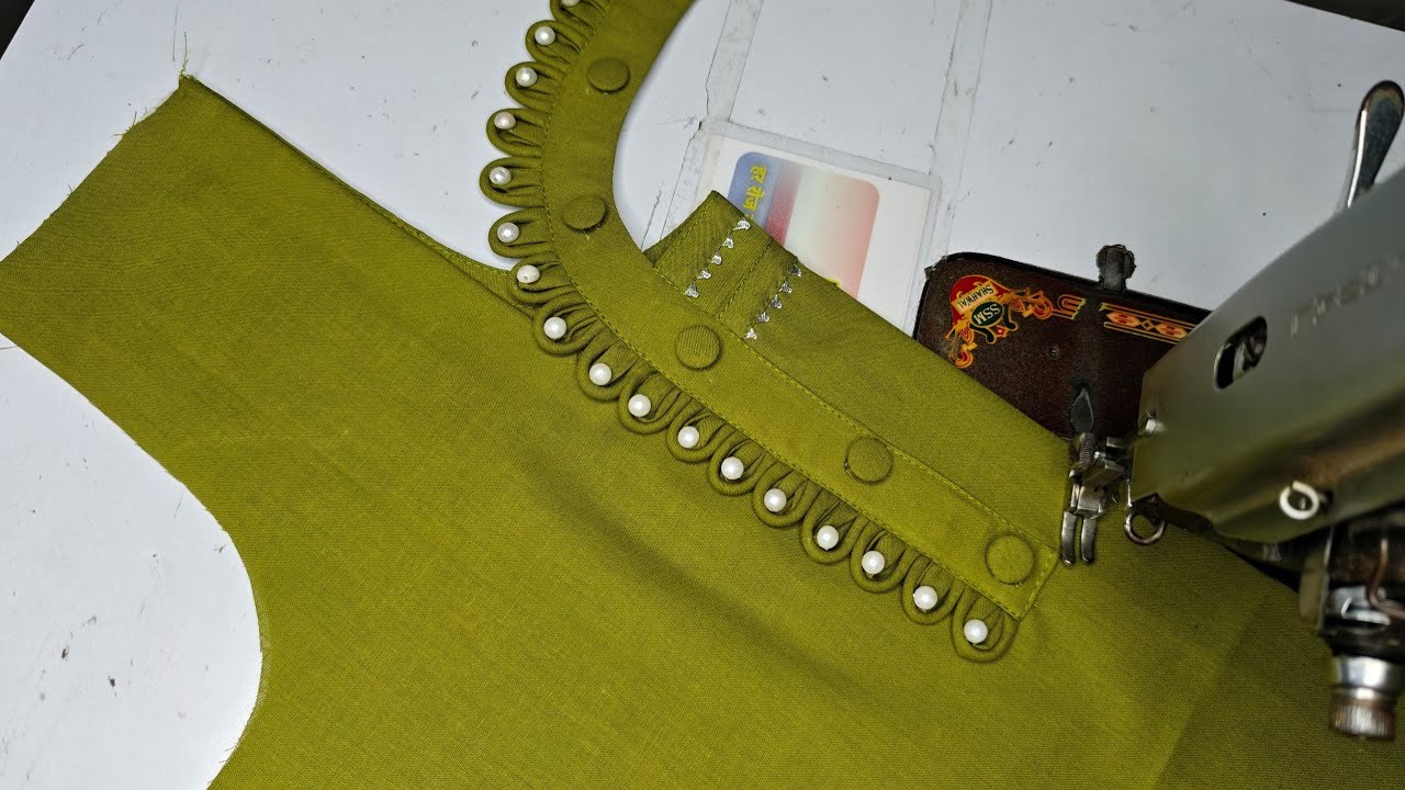 just imagine new butterfly neck design very stylish and easy