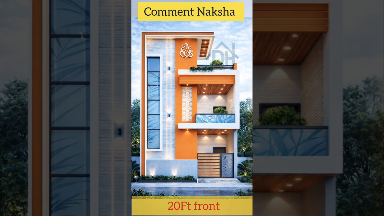 20 Feet Front Elevation Design | Small Plot Modern House Design | Low Budget Dream Home 🏠