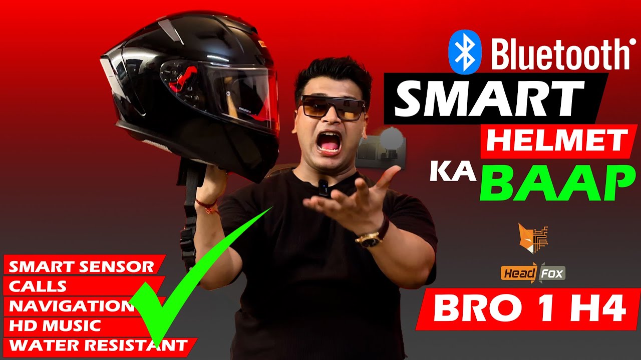 Smart Bluetooth Vala Helmet😍 Headfox H4 Bro 1 Smart Bluetooth Helmet | Ignyte IGN 4 | Budget Helmet