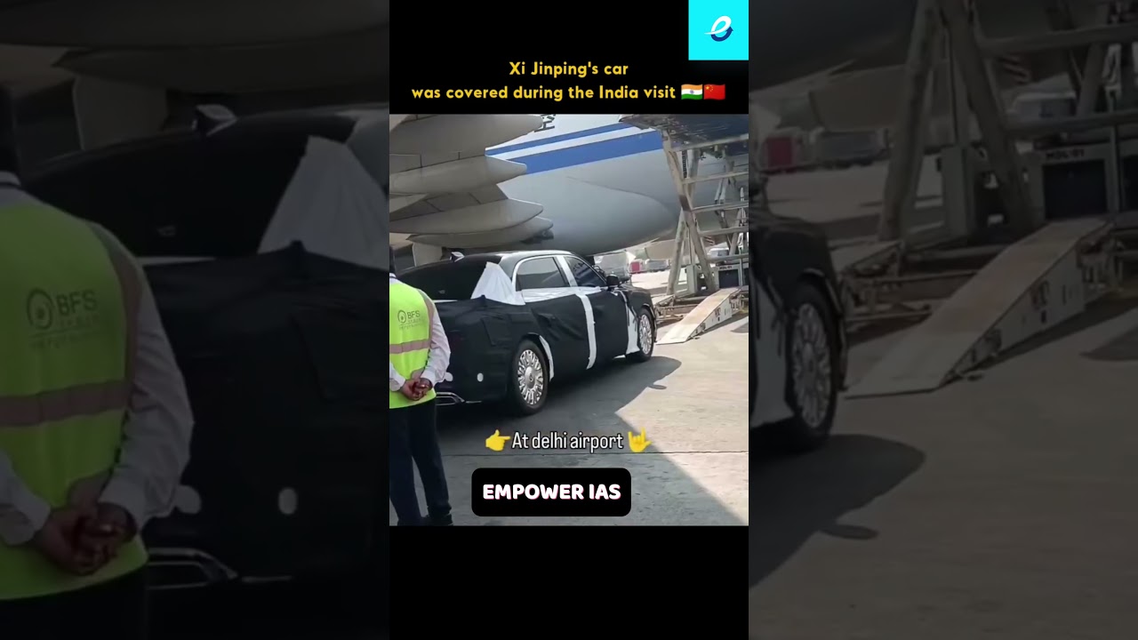 Xi Jinping car covered during Brics summit #bricssummit #bricssummit2026 #xijinping #narendramodi
