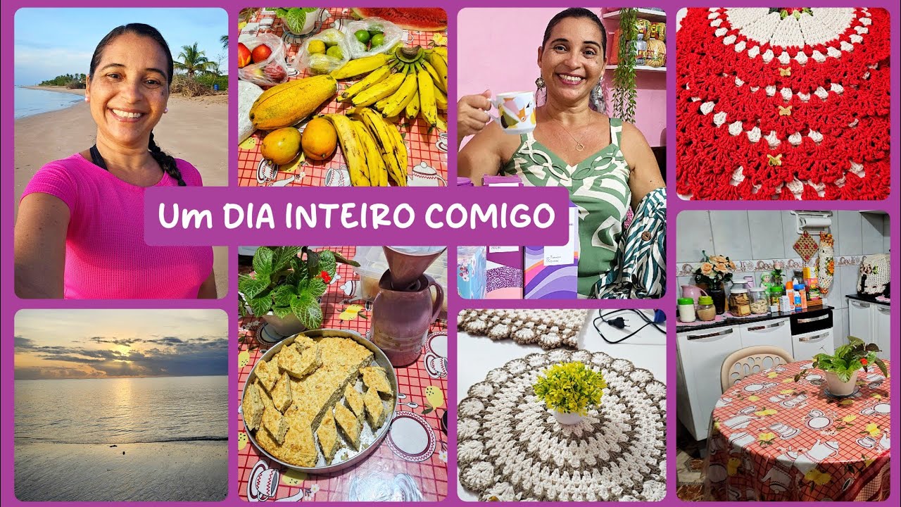 Um DIA INTEIRO na minha DOCE ROTINA de dona de casa e CROCHETEIRA 🤩❤️🫶