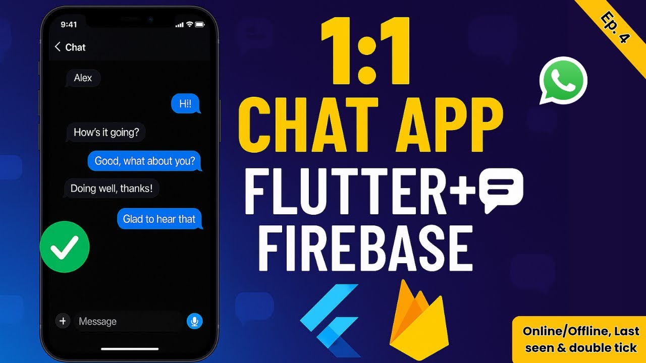 🔥 Online/Offline, Last Seen & Double Tick | Flutter Firebase Chat App Tutorial Part 4