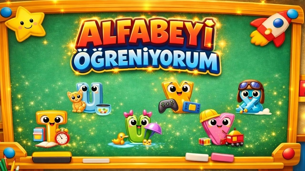 HARFLERİ ŞARKISI 🎶| ALFABE ÖĞRENİYORUM | OKUL ÖNCESİ EĞİTİCİ ÇOCUK ŞARKILARI ✨ 🎈 🎵  🪄
