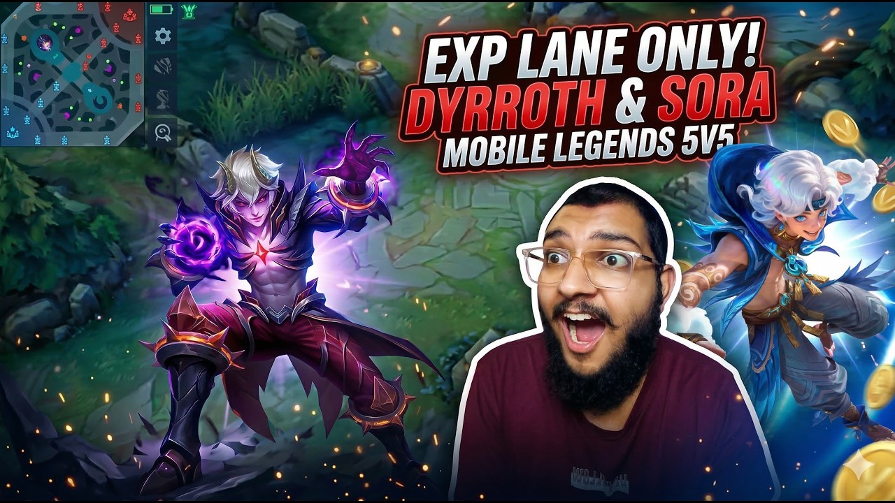 SORA and DYRROTH Are INSANE😱 MOBA LEGENDS 5V5  #vertical #shorts #5v5  #mobalegends5v5 #insanepoolyt