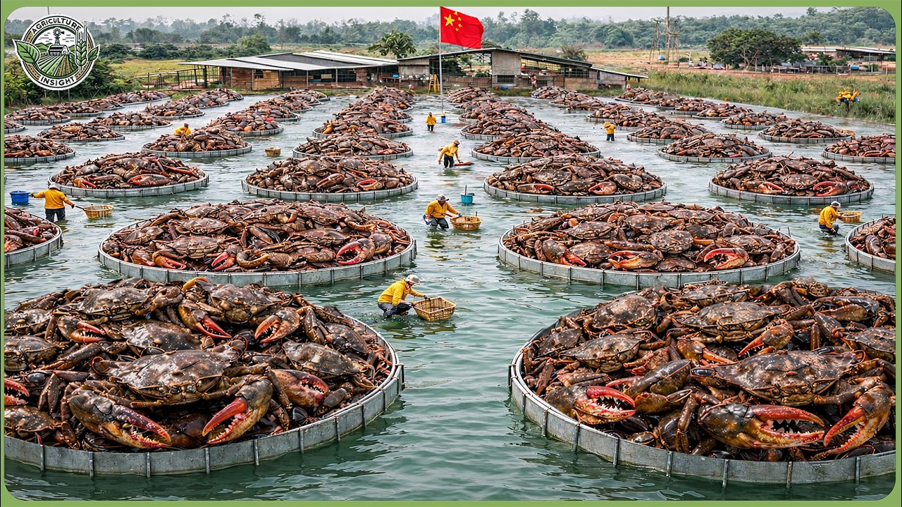 Inside Expensive Mud Crab Farming – How Millions of Mud Crabs Are Harvested & Processed