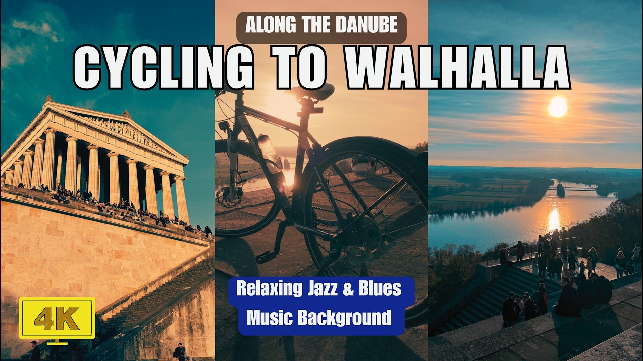 Autumn Bike Ride: Regensburg to Walhalla || Scenic POV + Jazz & Blues