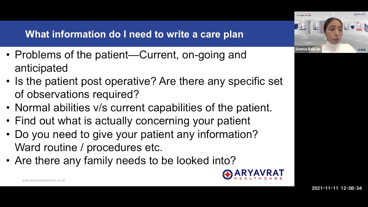 New ToC Care plan 2021