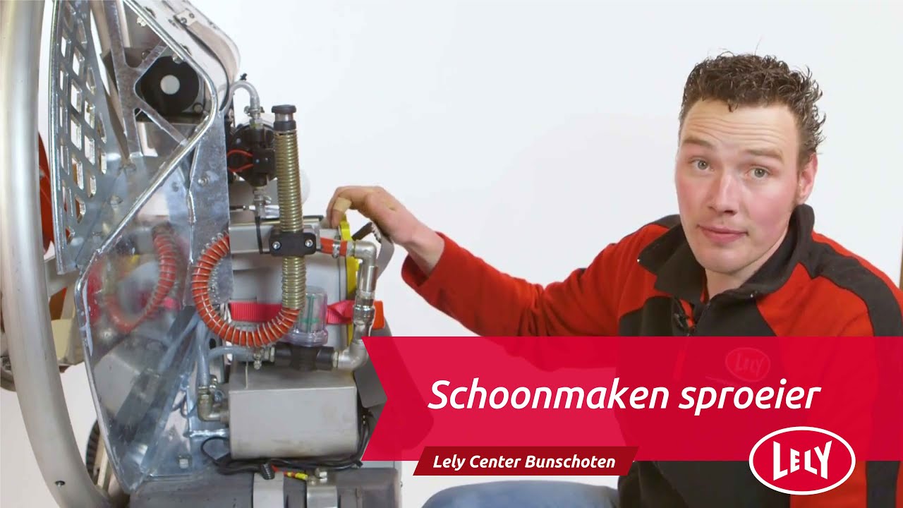 Lely Discovery - Schoonmaken sproeier - Wilco den Boer