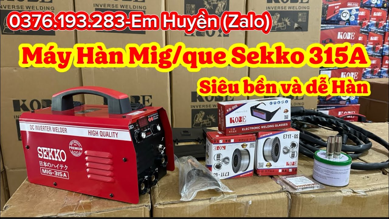 🔴Máy Hàn Mig/Que Sekko 315A Hàn đa vật liệu chuyên Hàn đồ mỏng inox🔴Siêu RẺ 👍