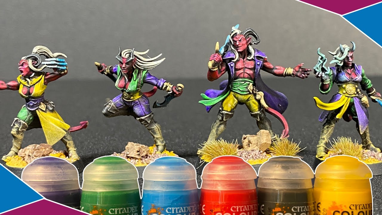 Contrast Paints 2.0: Painting some super bright devils