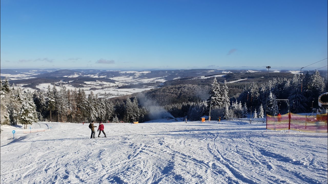 Ski-Abfahrt Rh&ouml;n Wasserkuppe auf der M&auml;rchenwiese vom 17.01.2019