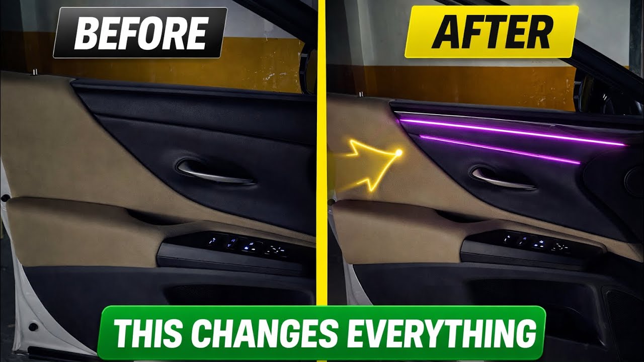 Lexus ES 300h Ambient Light — BEFORE & AFTER