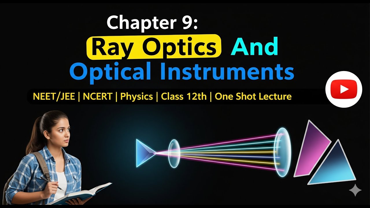 Chapter 9 : Ray Optics And Optical Instruments | NEET/JEE | NCERT | Physics | Class 12th | One Shot