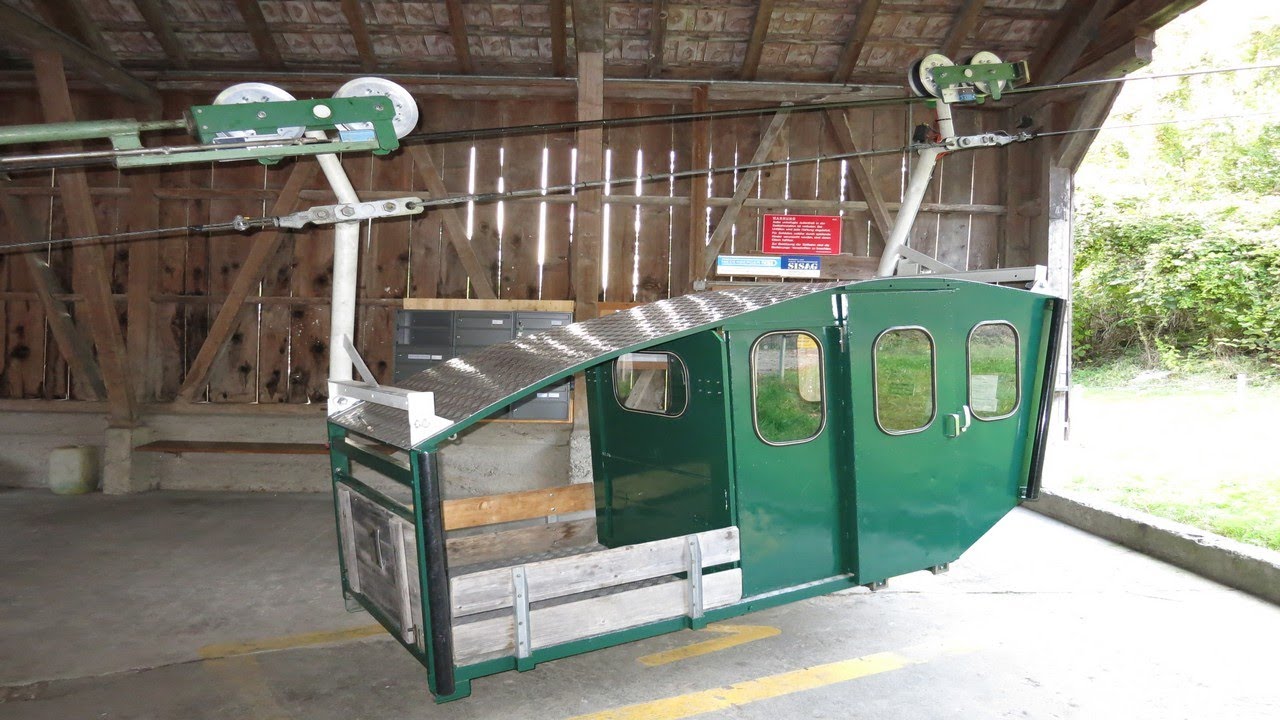 Witerschwanden - Acherberg Luftseilbahn Bergfahrt 2022 Seilbahn téléphérique cable car Switzerland