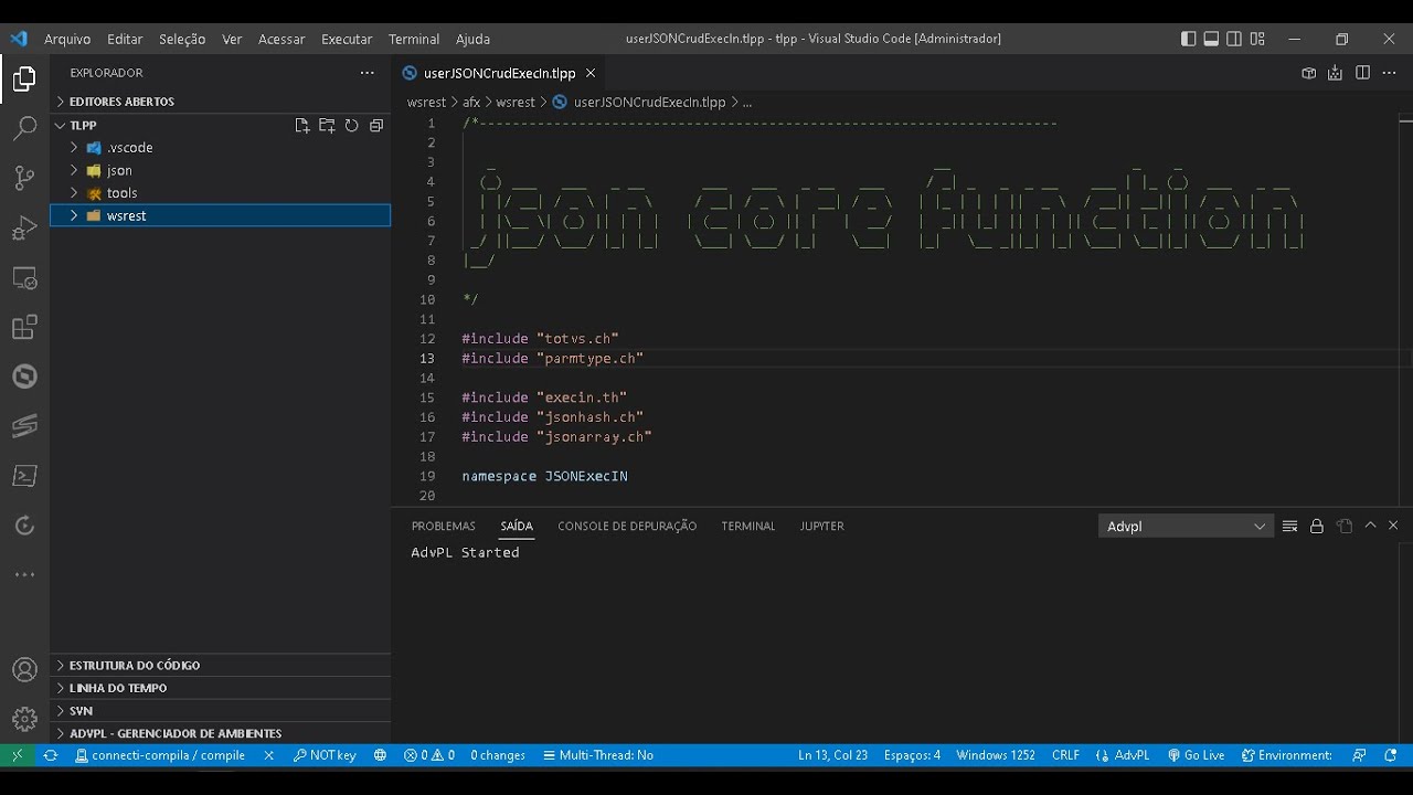 #Shorts TLPP  REST API  CoreFunction Parte 2