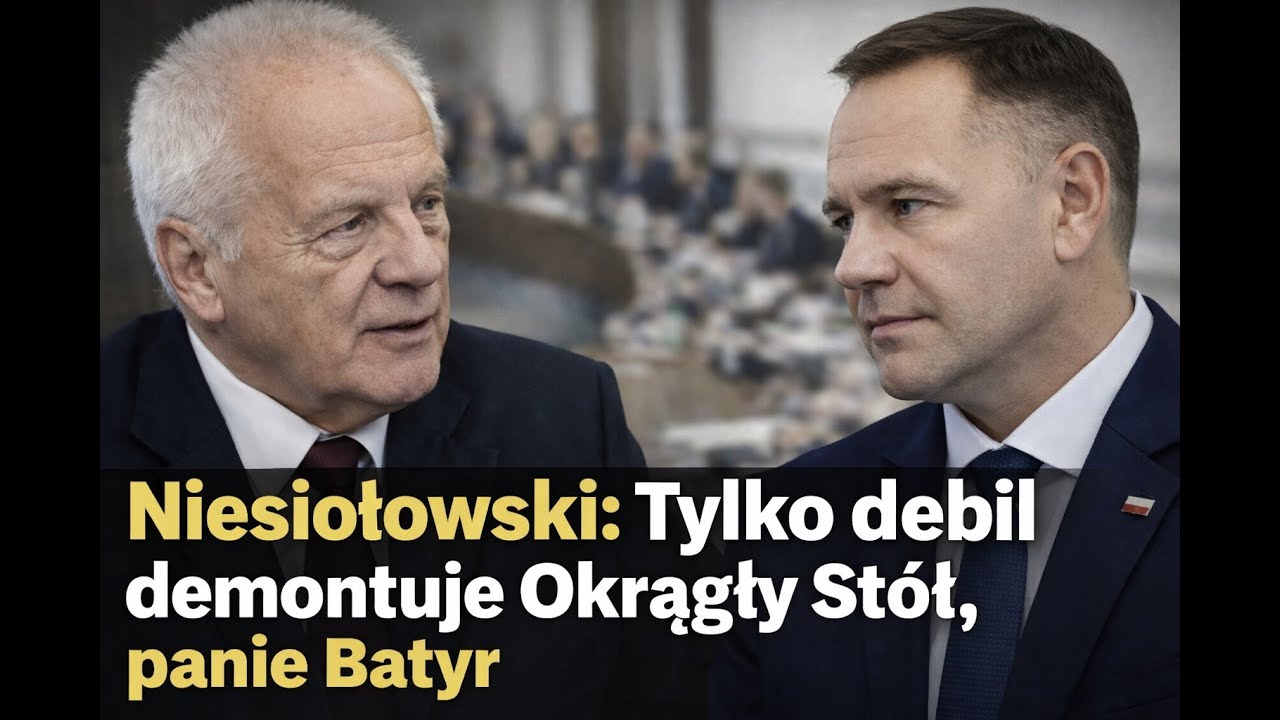 Niesiołowski: Tylko debil demontuje Okrągły Stół, panie Batyr